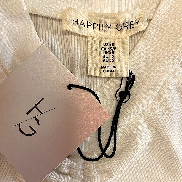 NWT HAPPILY GREY Scrunch Front Tank Top - Picture 5 of 5